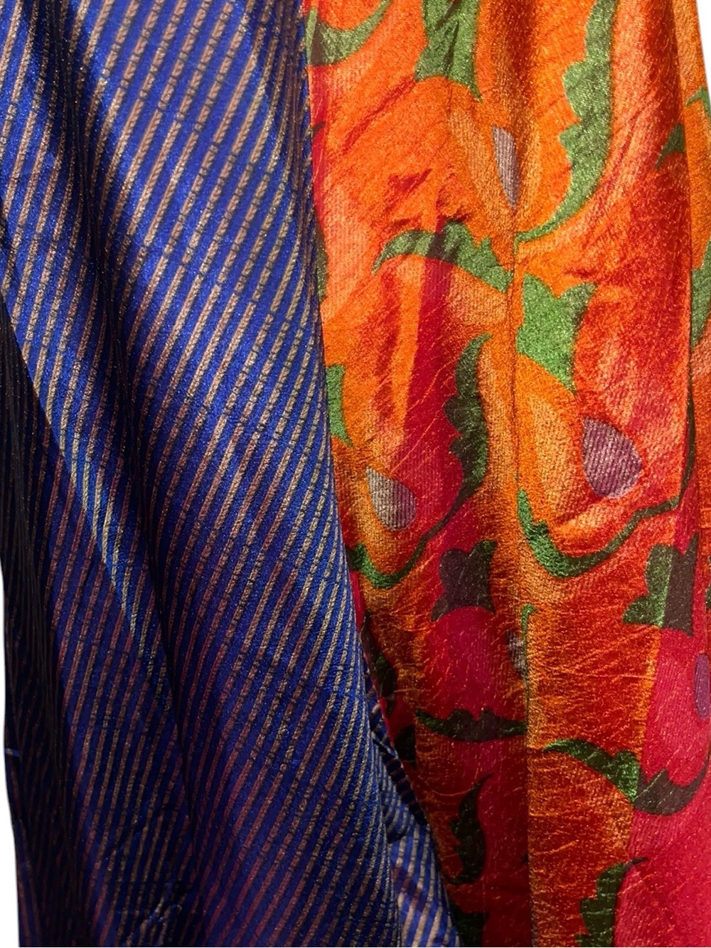 Jaded Gypsy Free Size Wide-Leg Colorblock Jumpsuit in Green, Blue & Orange - Picture 5 of 8